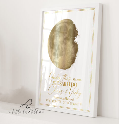 Personalised moon phase print - astrological gifts